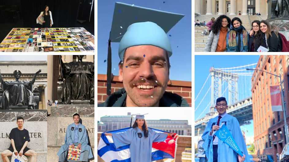 Six Columbia students who are graduating in 2021. 