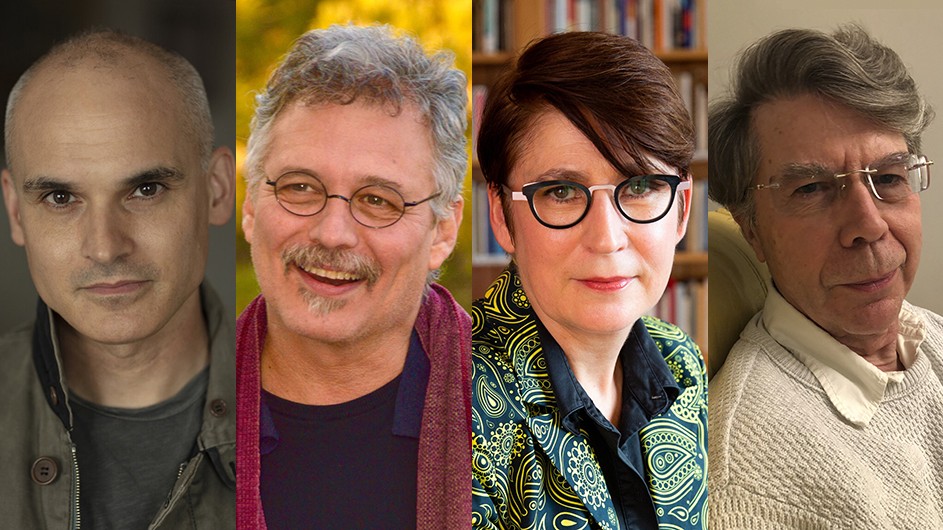 Columbia University scholars (from left to right): Hernan Diaz, Stathis Gourgouris, Rosalind Morris, and Christopher Peacocke.