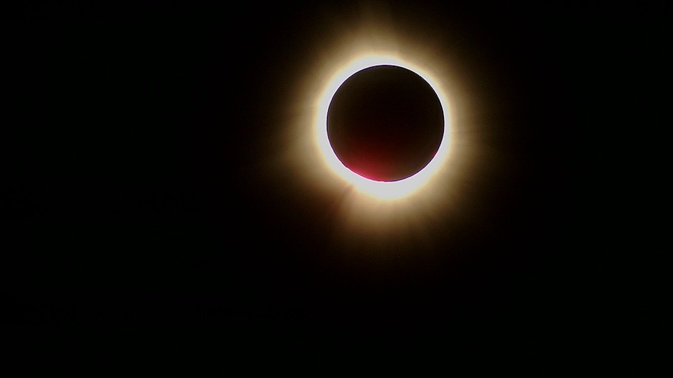 Totality as seen from Newcomb, New York.