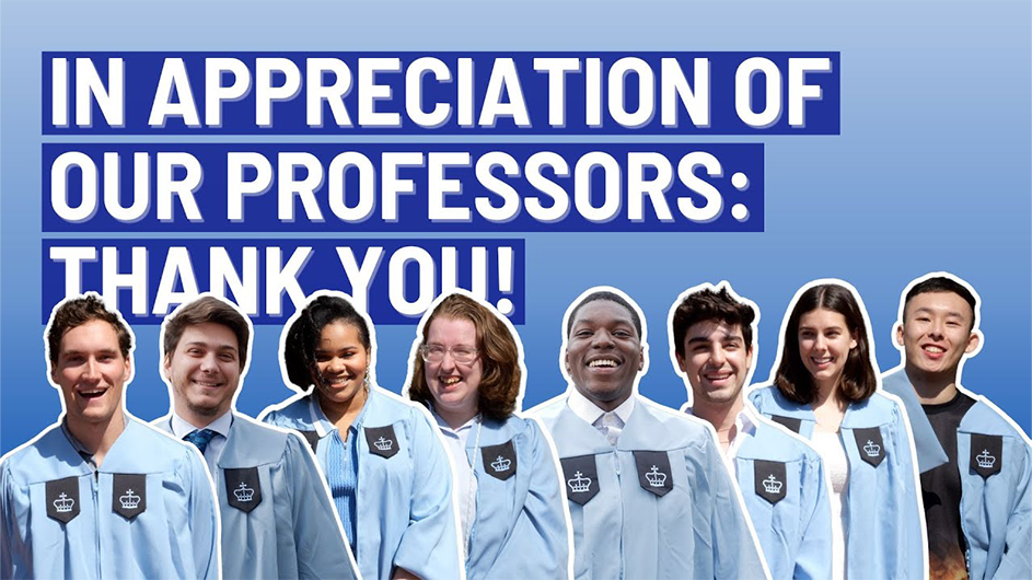 In Appreciation of Our Profesors: Thank You!