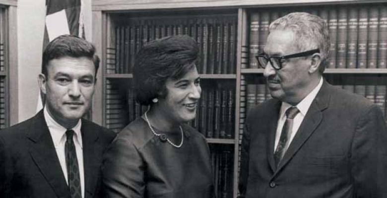 Jack Greenberg and Constance Baker Motley with Thurgood Marshall