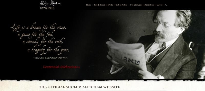 The official sholem aleichem website