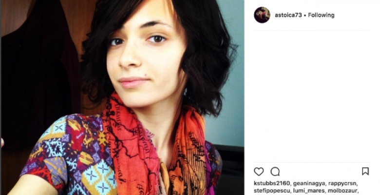 Instagram selfie of study coauthor Ana-Andreea Stoica