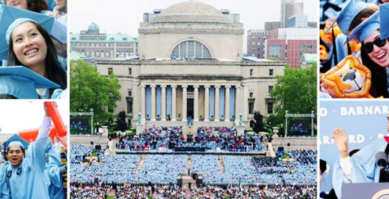 Graduates in blue