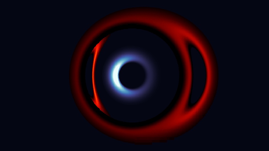 In A Pair Of Merging Supermassive Black Holes A New Method For Measuring The Void Columbia News