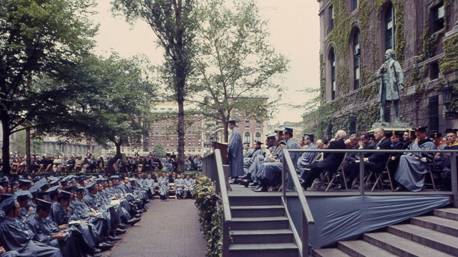 A vintage look at 1966 Columbia College Class Day. 