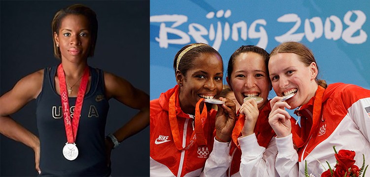 Erinn Smart with olympic medals.