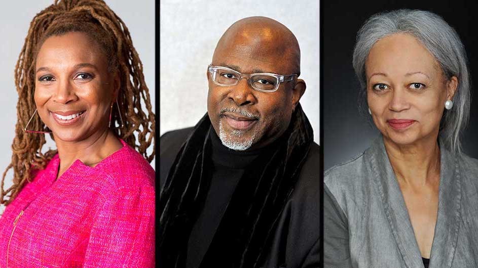 Columbia Law professors Kimberlé Crenshaw, Kendall Thomas, and Patricia Williams.