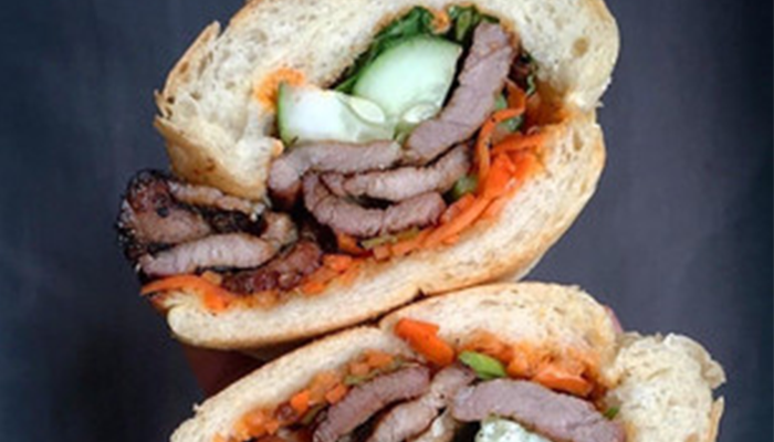 A banh mi sandwich from Cafe Saiguette. 