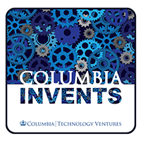 The logo for Columbia Invents podcast.