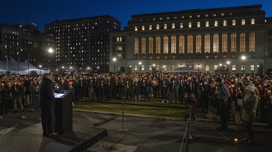 Hundreds of students gathered on Friday, December 3 to remember Davide Giri.