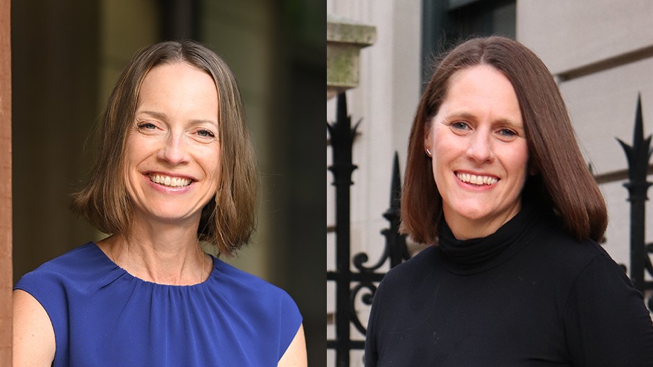Ellen Carr, left, and Katrina Dudley, right, have coauthored "Undiversified," which examines the surprising shortage of women portfolio managers, and provides ideas for rectifying the imbalance. Ellen Carr and Katrina Dudley, Columbia Business School