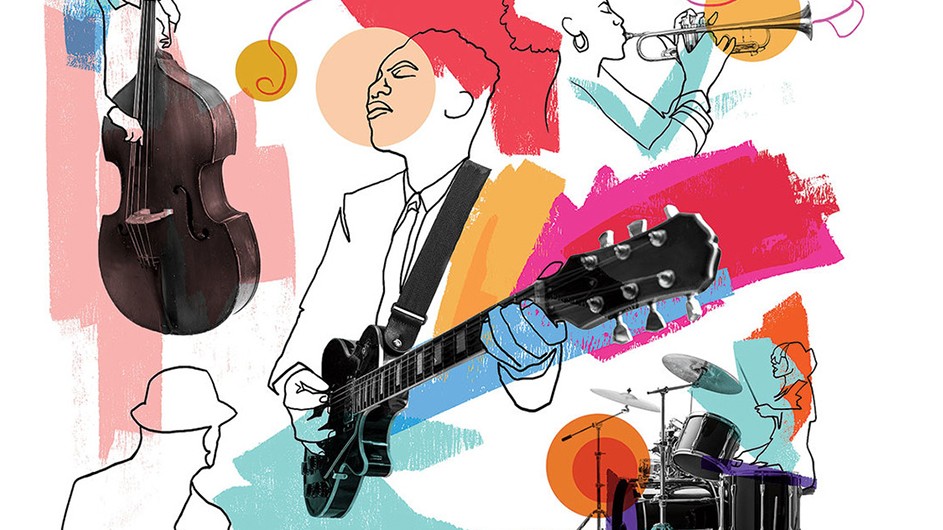 Illustration by Greg Betza Columbia University Jazz Performance Program illustration by Greg Betza