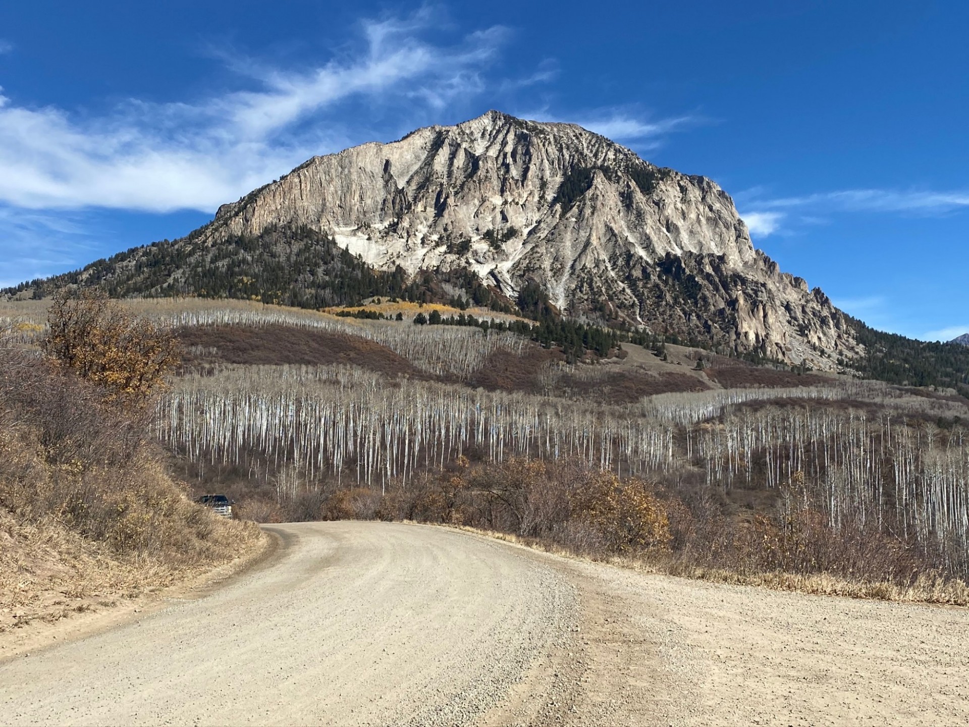 A mountain in the North Fork Valley of Colorado.