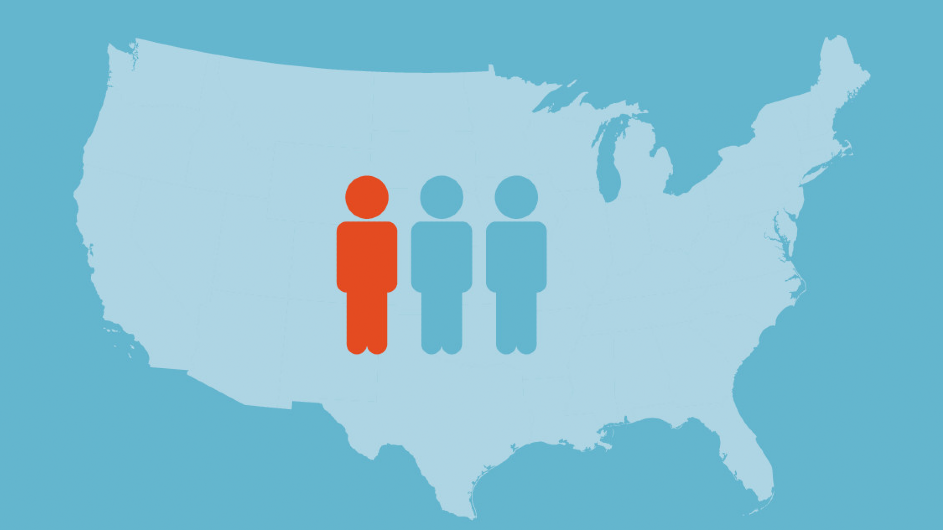 A new study finds that 31 percent of the U.S. population had been infected with SARS-CoV-2 by the end of 2020. one-in-three people in the United States illustration
