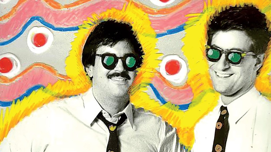 Alan Goodman and Fred Seibert in 1983. (Elena Seibert / hand-coloring by Candy Kugel) Columbia University alumni Alan Goodman and Fred Seibert