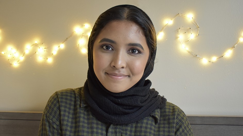 Columbia College junior Shailha Alam is helping to amplify the voices of marginalized storytellers through her work for Diverso. Columbia College junior Shailha Alam, Diverso story.