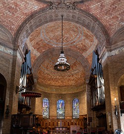 The interior of St. Paul's Chapel.