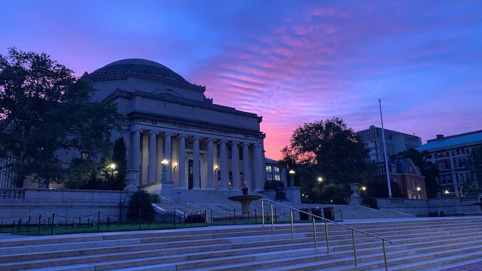 Sunrise on Low Memorial Library, Columbia University