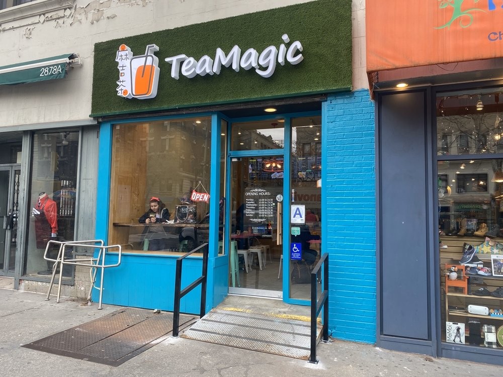 The front of Tea Magic. Photo courtesy Stanley C., Yelp. The front of Team Magic