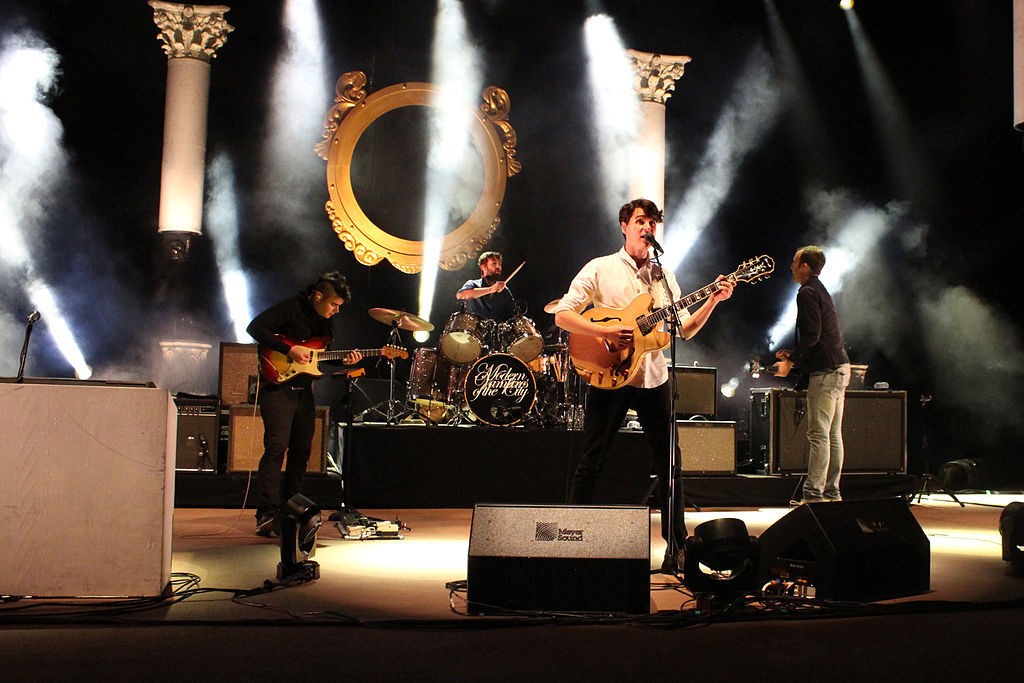 Vampire Weekend performs at Red Rocks in 2013. 