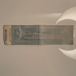 A ticket to the World Trade Center Observation deck.