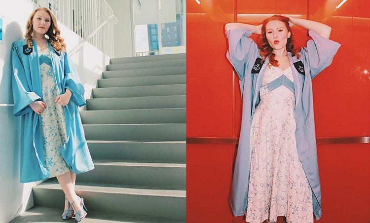 Play with great light and color with the Diana Center Staircase and Elevator, showcased by Anna Fondiller (BC'19). Photos courtesy Barnard College. The orange elevator at the Diana Center or the Diana Center Staircase has great light. Anna Fondiller (BC'19) shows us how it is done.