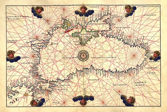 Battista Agnese Black Sea Map