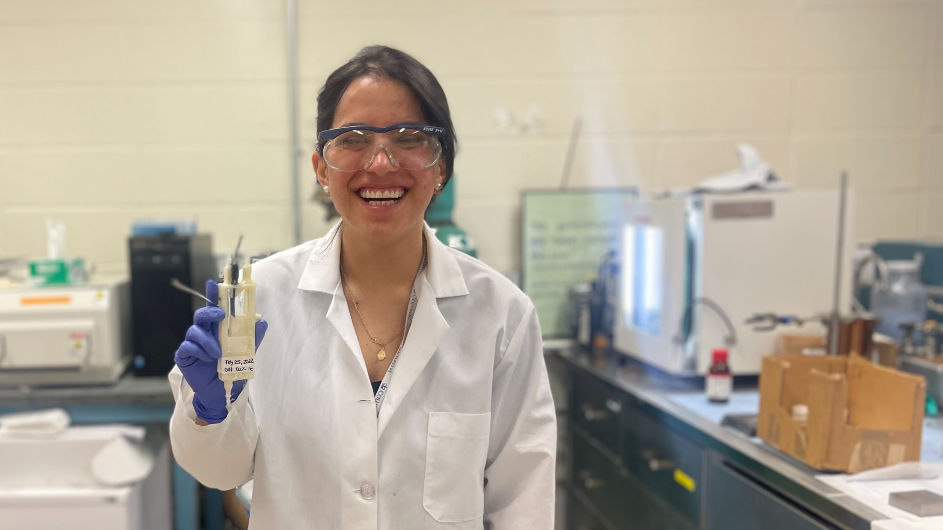 Daniela Fraga is a third-year PhD student at Columbia Engineering. Columbia PhD student Daniela Fraga.