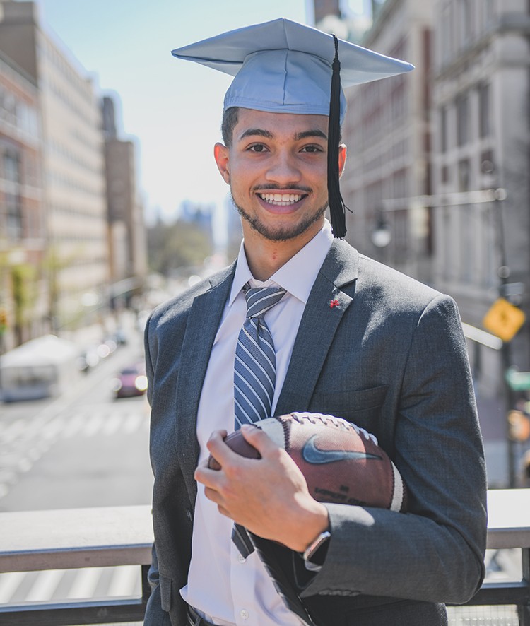 Columbia Lions Football player Derric Lee (CC'22). Courtesy Derric Lee. Derric Lee (CC'22)
