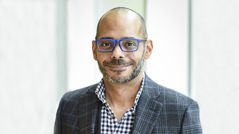 Freddy Claudio, supervisor of Binding and Shelf Prep, Columbia Libraries.