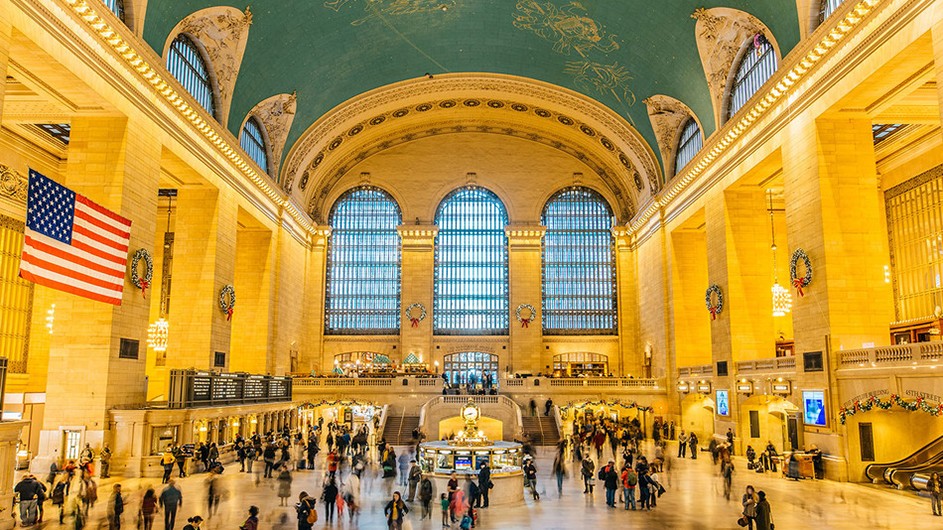 Grand Central Terminal's main concourse. Grand Central's main concourse