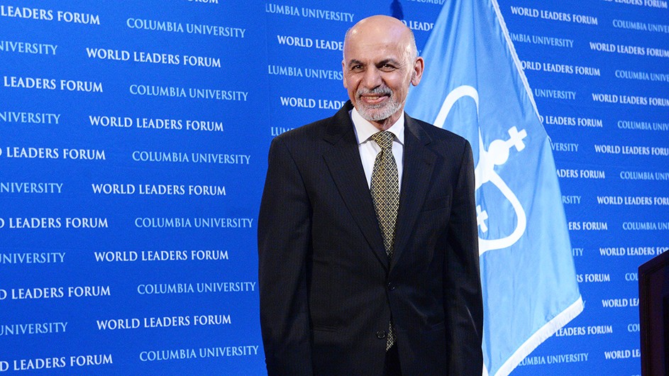 Then President Hamid Karzai of the Islamic Republic of Afghanistan visited Columbia in September 2003.