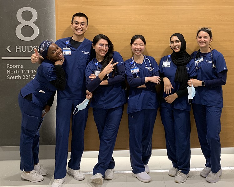 Hannah Luong (NURS’22) shared this photo, writing "Group 1D — the best clinical group there is." Courtesy Hannah Luong. Hannah Luong and her clinical group