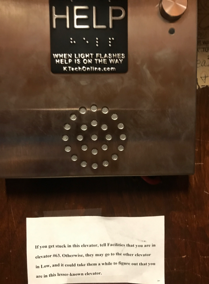 Inside Low's 'lesser known' elevator. (Kim Martineau) Low's 'lesser known' elevator