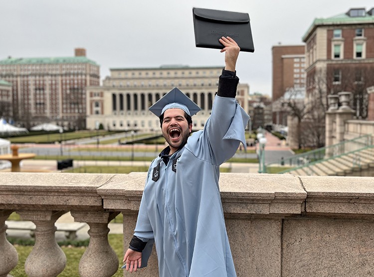 Mir Sana Ulla (TC'22) writes: "Graduating from Columbia has been a dream come true. I am truly thankful to my professors, my peers, my friends and everyone at Columbia for making this experience one to cherish forever. Congratulations to the Class of 2022, we made it!" Courtesy Mir Sana Ulla. Mir Sana Ulla