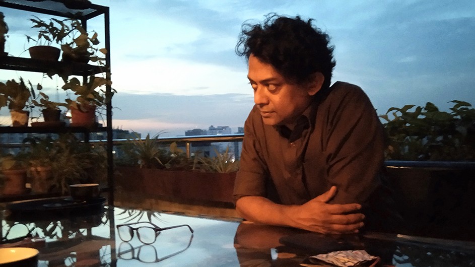 Professor Naeem Mohaiemen at Pathshala South Asian Media Academy, Dhaka, Bangladesh. Image: Taslima Akhter. Columbia University Professor Naeem Mohaiemen