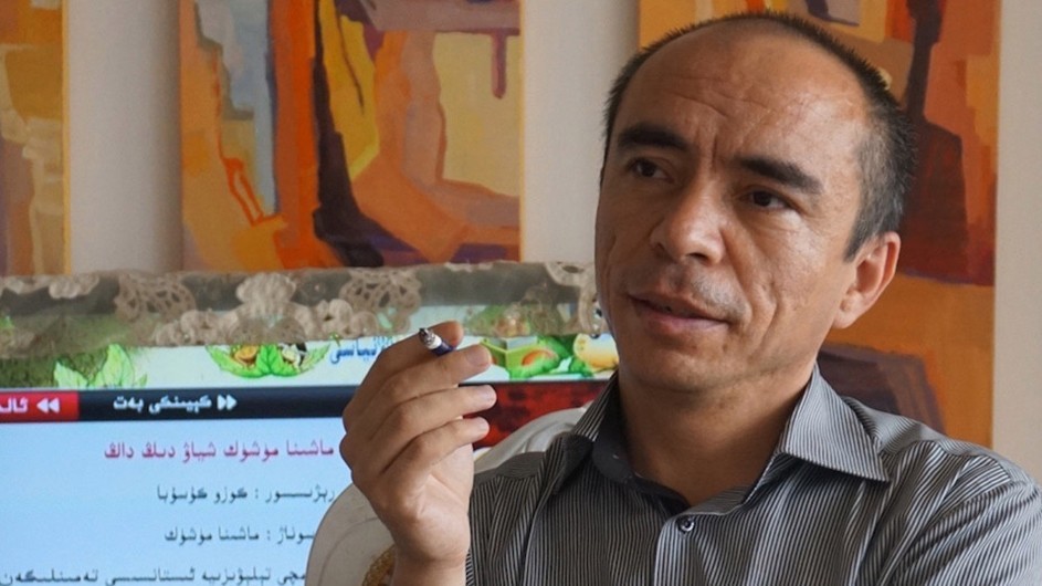 Perhat Tursun, author of "The Backstreets, is a leading Uyghur writer, poet, and social critic. He is seen here before he was detained by the Chinese authorities in 2018, and reportedly given a 16-year prison sentence. Uyghur writer Perhat Tursun