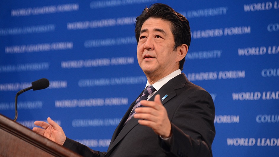 Shinzo Abe, who was assassinated in July 2022, was the longest serving prime minister of Japan. He spoke to Columbia students in September 2014.