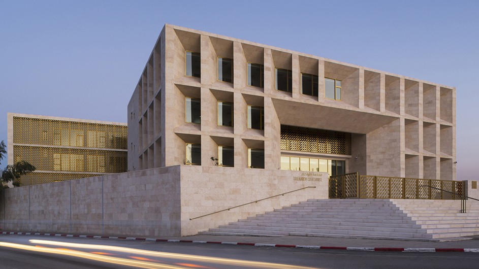 Toulkarem Courthouse, in Tulkarm, designed by AAU Anastas. Toulkarem Courthouse, AAU Anastas, GSAPP, Columbia U.