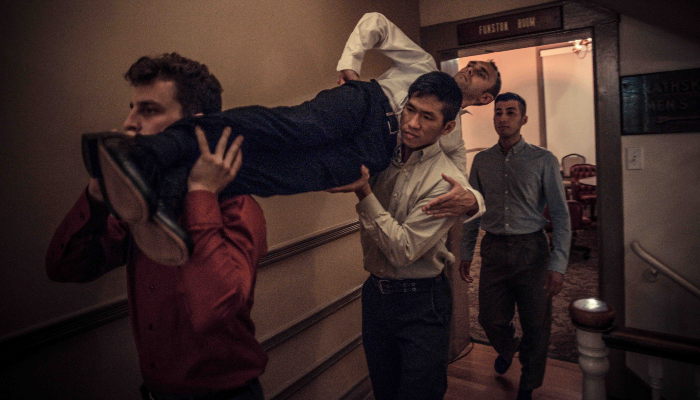 Wayne T. Lee in a dance performance called "Fire of Freedom."