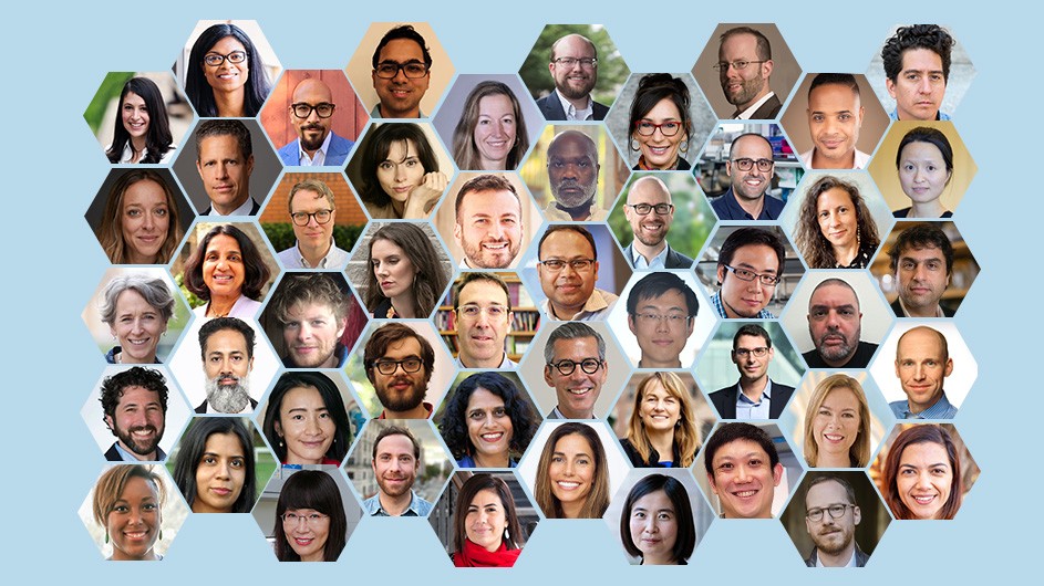 A collage of 50 tenured faculty.