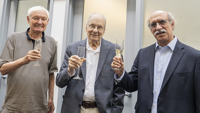 Photo by Barbara Alper. Joachim Frank (2017), Louis Brus (2023), Martin Chalfie (2008)