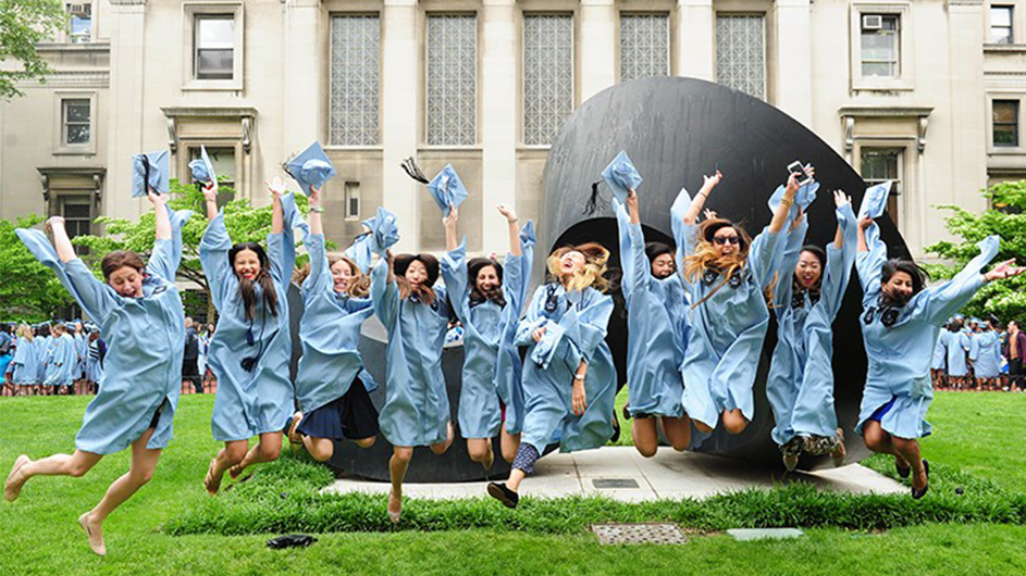 Jumping grads!