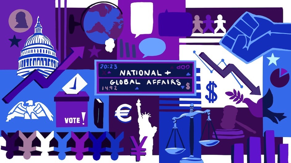 National and Global Affairs illustration