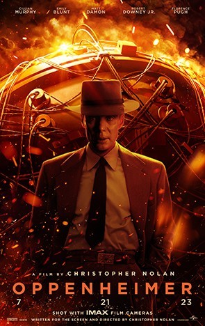 The poster for the movie "Oppenheimer."