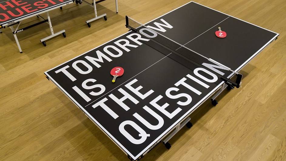 "Tomorrow is the Question" by Rirkrit Tiravanija. Courtesy Remai Modern. Photo: Blaine Campbell. Artwork by Columbia University professor Rirkrit Tiravanija