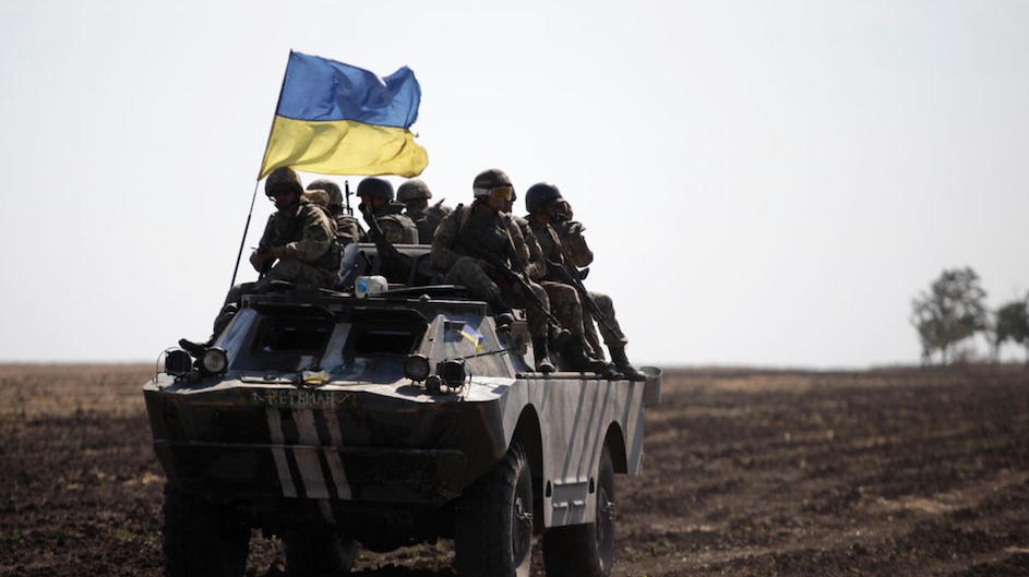 Ukrainian troops in eastern Ukraine