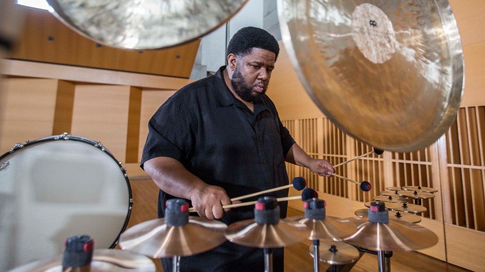 Tyshawn Sorey (John D. and Catherine T. MacArthur Foundation). Musician and composer Tyshawn Sorey