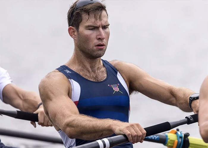 Alexander Hedge in 2023. Courtesy USRowing. Alexander Hedge